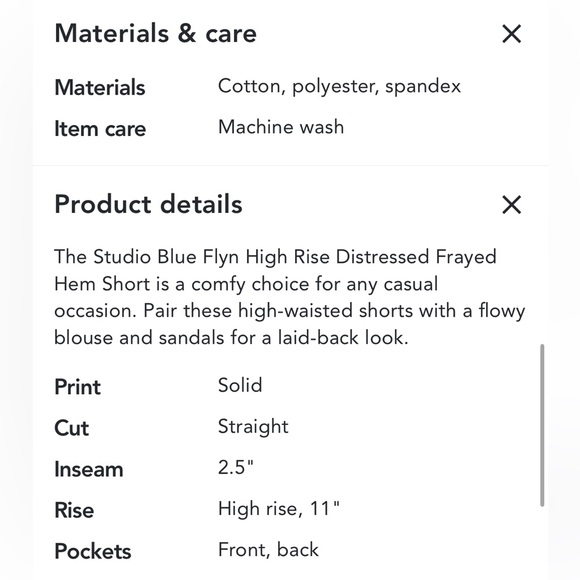 White Demin Shorts - Picture 4 of 4